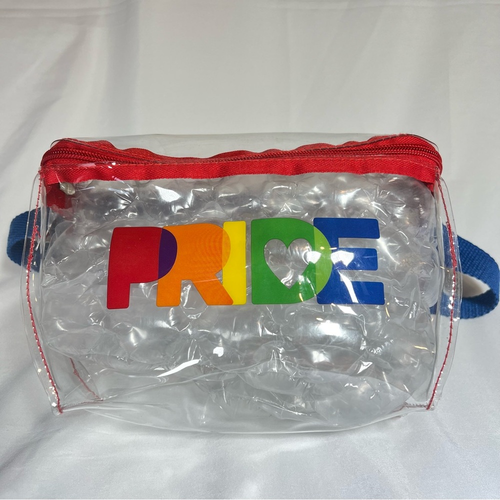 Vintage Gay Pride Transparent See Through Fanny Pack Belt Bag Rainbow Unicorn